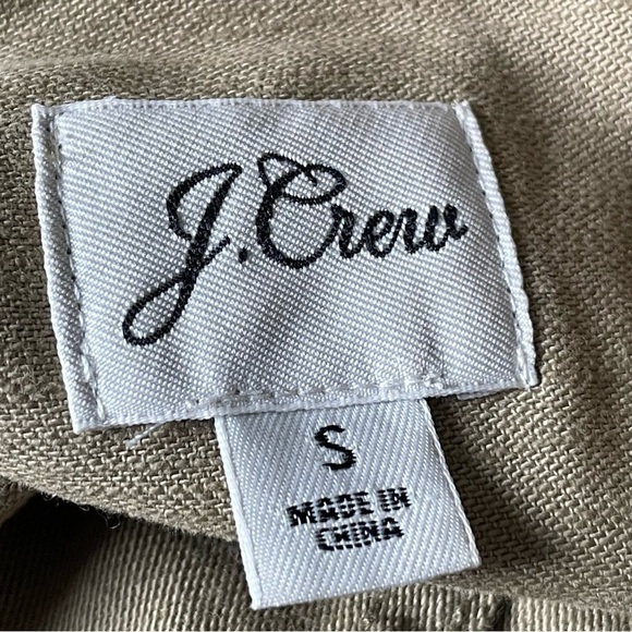 J. Crew Tan Cotton Full Zip Snap Up Military Jacket - 47235 - Picture 12 of 15
